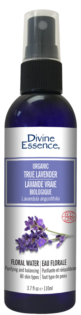 Divine Essence Organic True Lavender Floral Water (110ml) - Lifestyle Markets