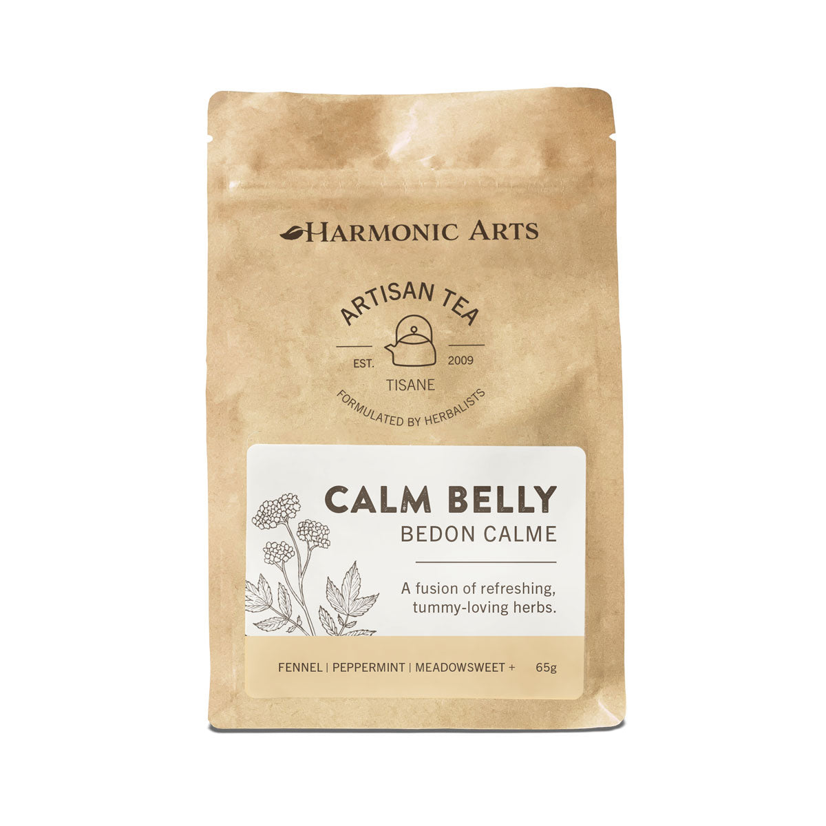 Harmonic Arts Artisan Tea - Calm Belly (65g) - Lifestyle Markets