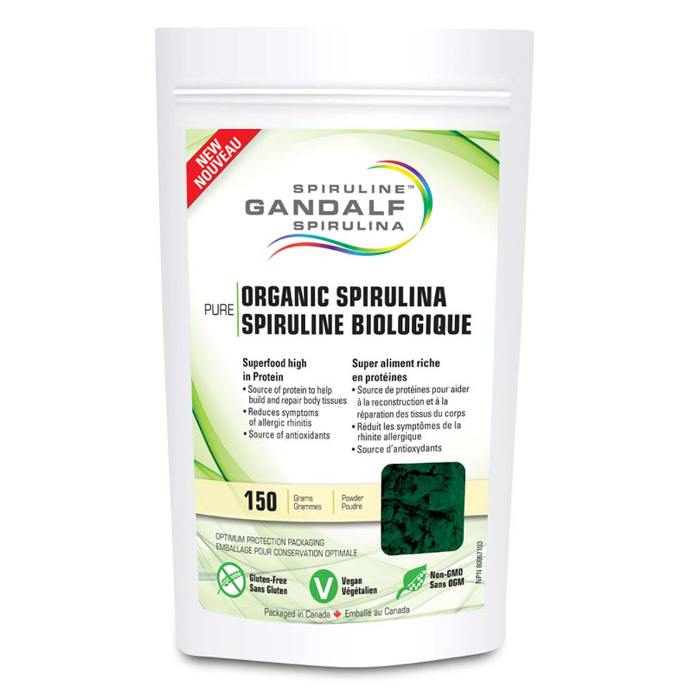 Gandalf Organic Spirulina (150g) - Lifestyle Markets