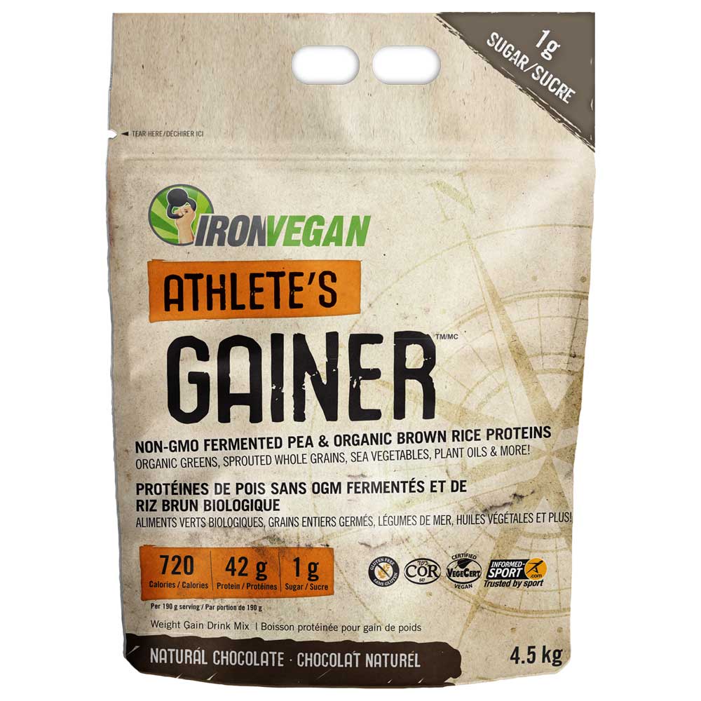 IronVegan Athlete's Gainer - Chocolate (4.5kg) - Lifestyle Markets