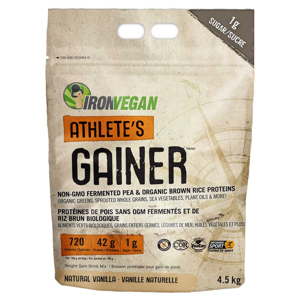 IronVegan Athlete's Gainer - Vanilla (4.5kg) - Lifestyle Markets