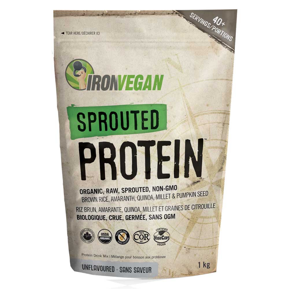 IronVegan Sprouted Protein - Unflavoured (1kg) - Lifestyle Markets