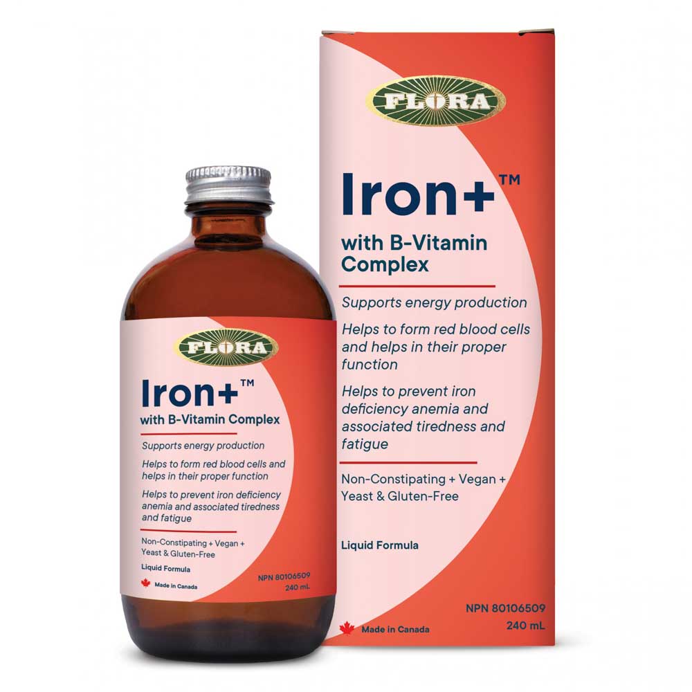 Flora Iron+ with B-Vitamin Complex (240ml) - Lifestyle Markets