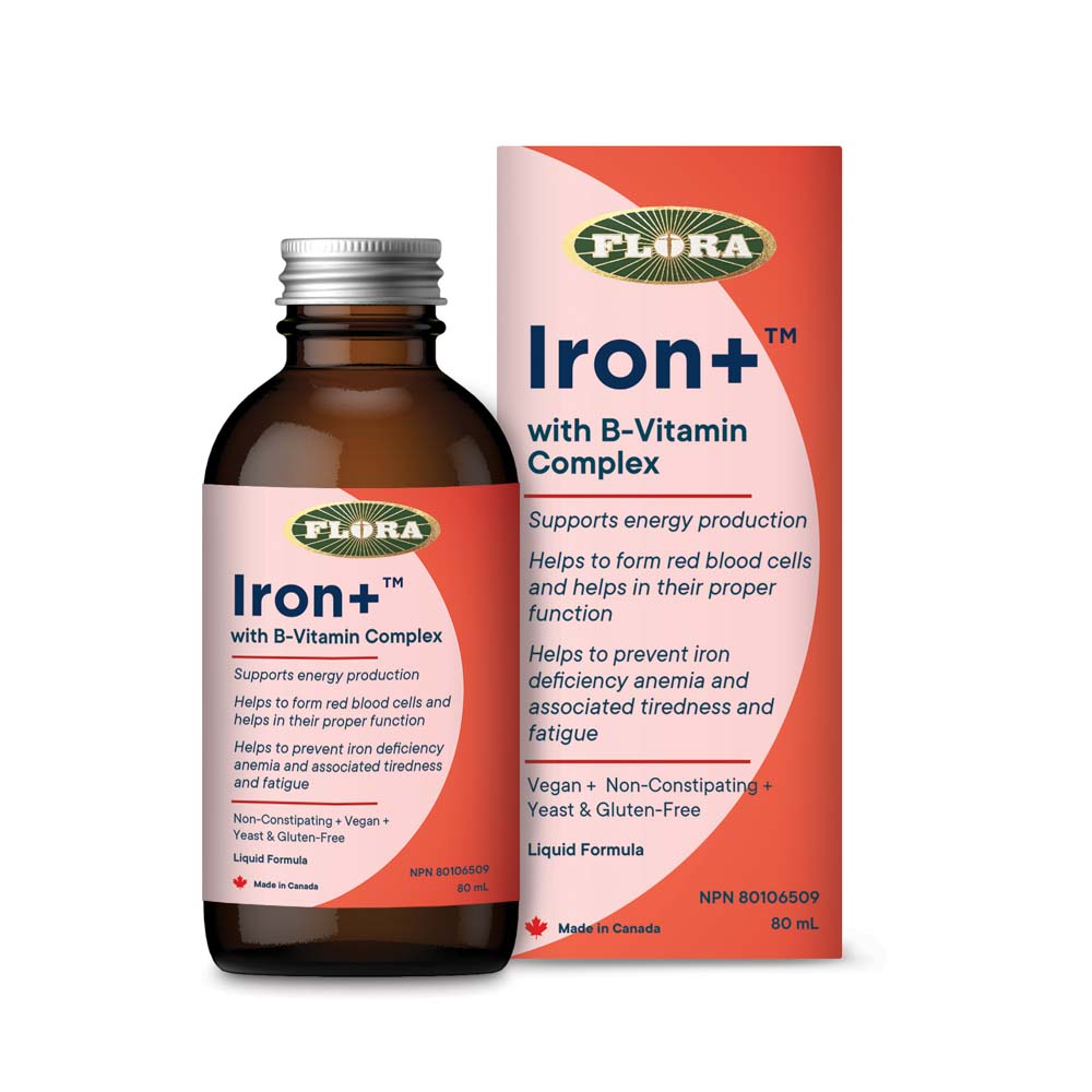 Flora Iron+ with B-Vitamin Complex (80ml) - Lifestyle Markets