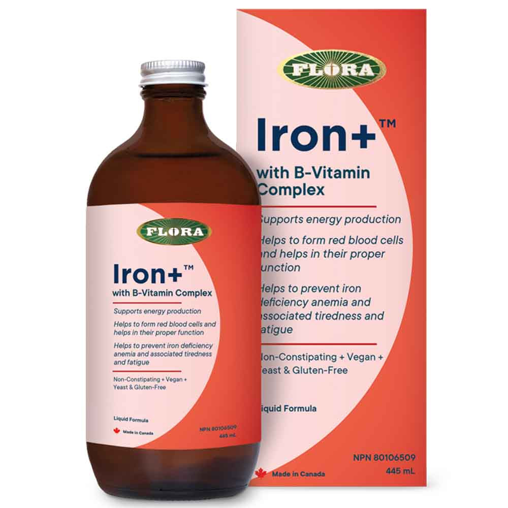 Flora Iron+ with B-Vitamin Complex (445ml) - Lifestyle Markets