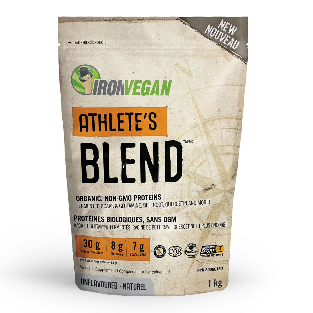 IronVegan Athlete's Blend Protein - Unflavoured (1KG) - Lifestyle Markets