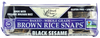 Edward & Sons Brown Rice Snaps - Black Sesame (100g) - Lifestyle Markets