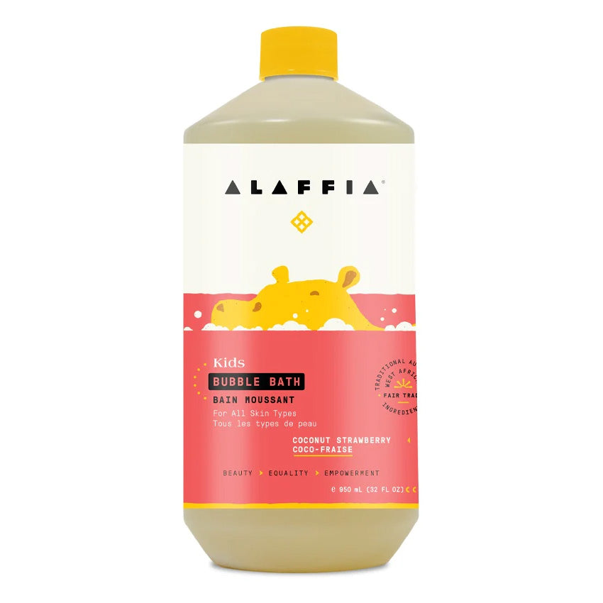 Alaffia Kids Bubble Bath - Coconut Strawberry (950mL) - Lifestyle Markets