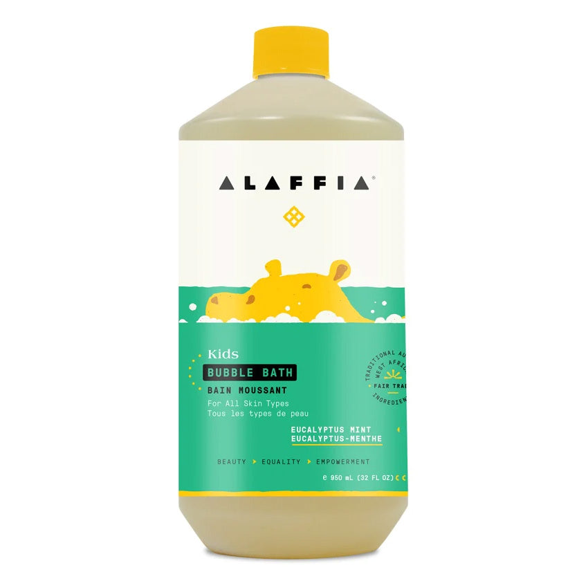 Alaffia Kids Bubble Bath - Eucalyptus Mint (950mL) - Lifestyle Markets