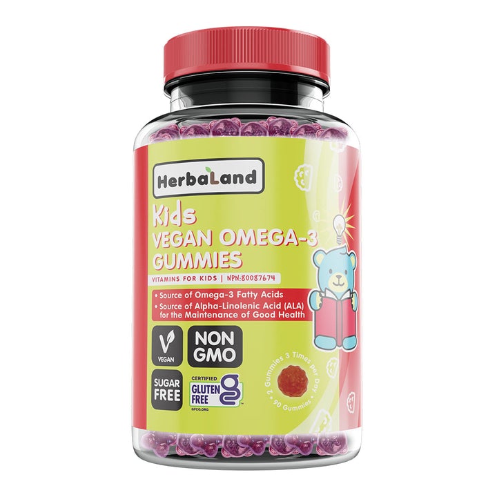 Herbaland Kids Vegan Omega-3 (90 gummies) - Lifestyle Markets