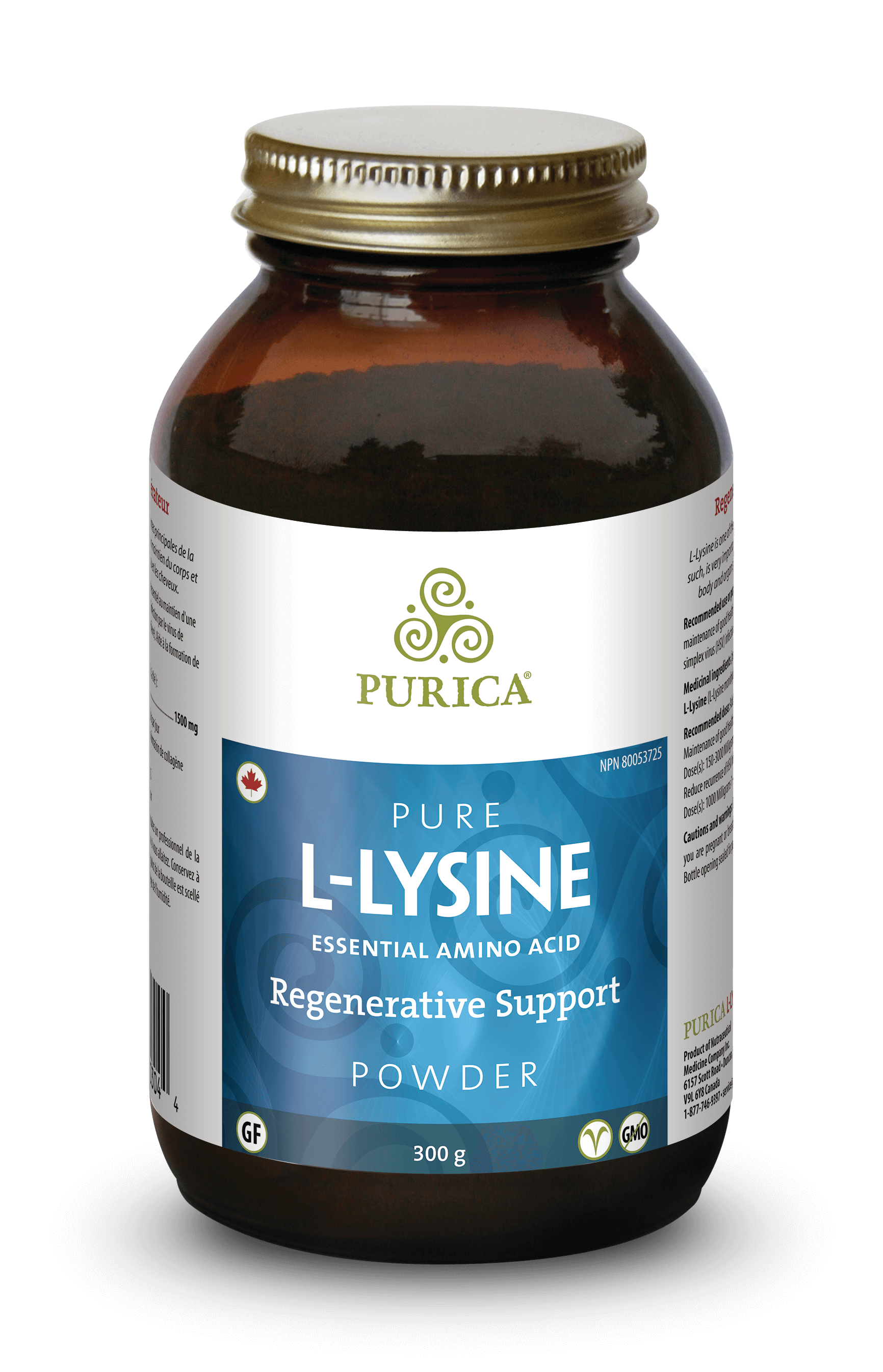 Purica Pure L-Lysine Powder (300g) - Lifestyle Markets