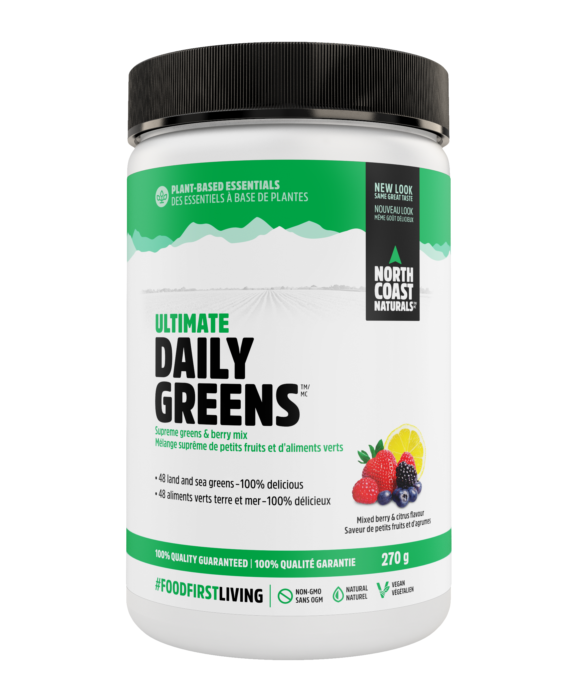North Coast Naturals Ultimate Daily Greens - Mixed Berry & Citrus Flavour (270g) - Lifestyle Markets