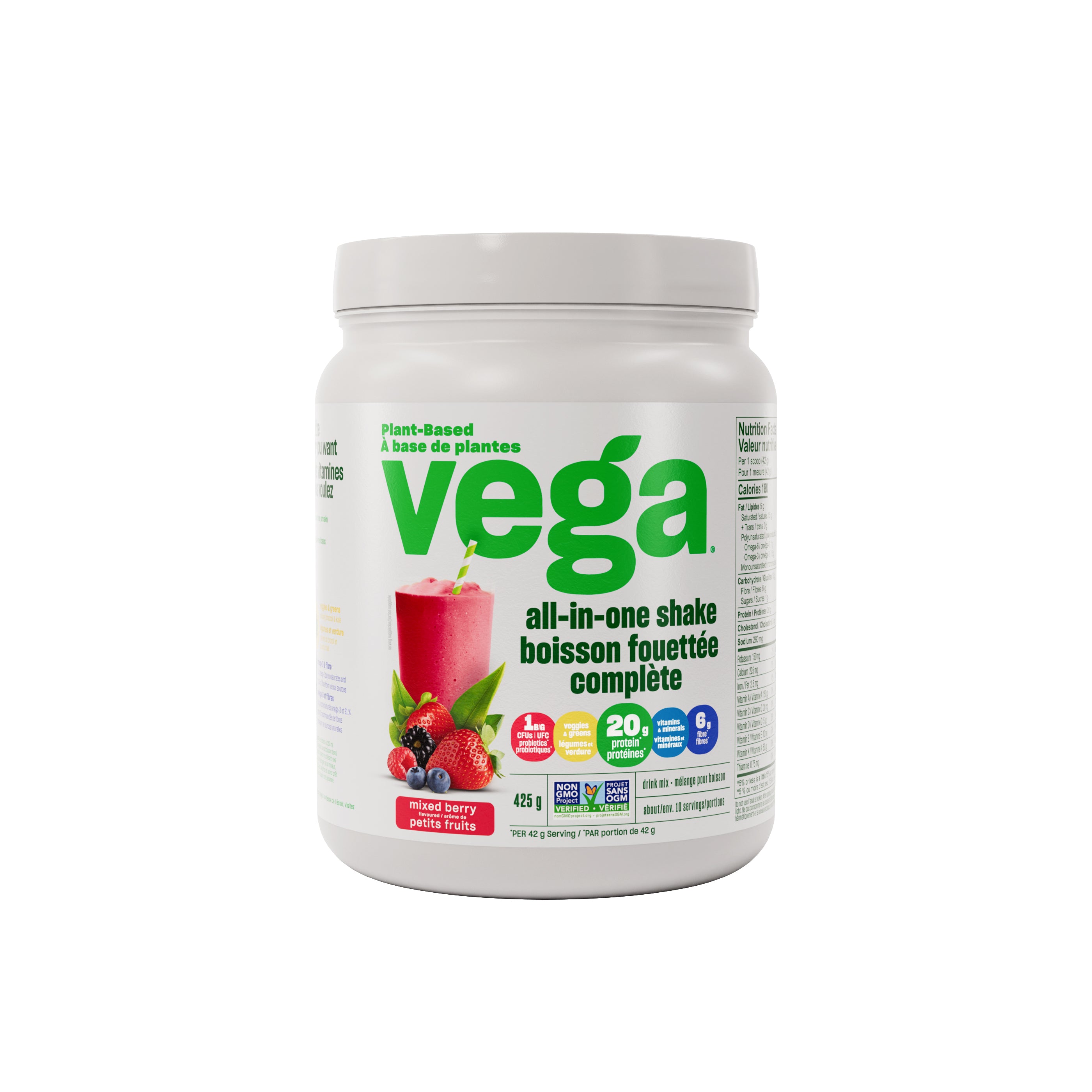 Vega One All in One Shake - Mixed Berry - Lifestyle Markets