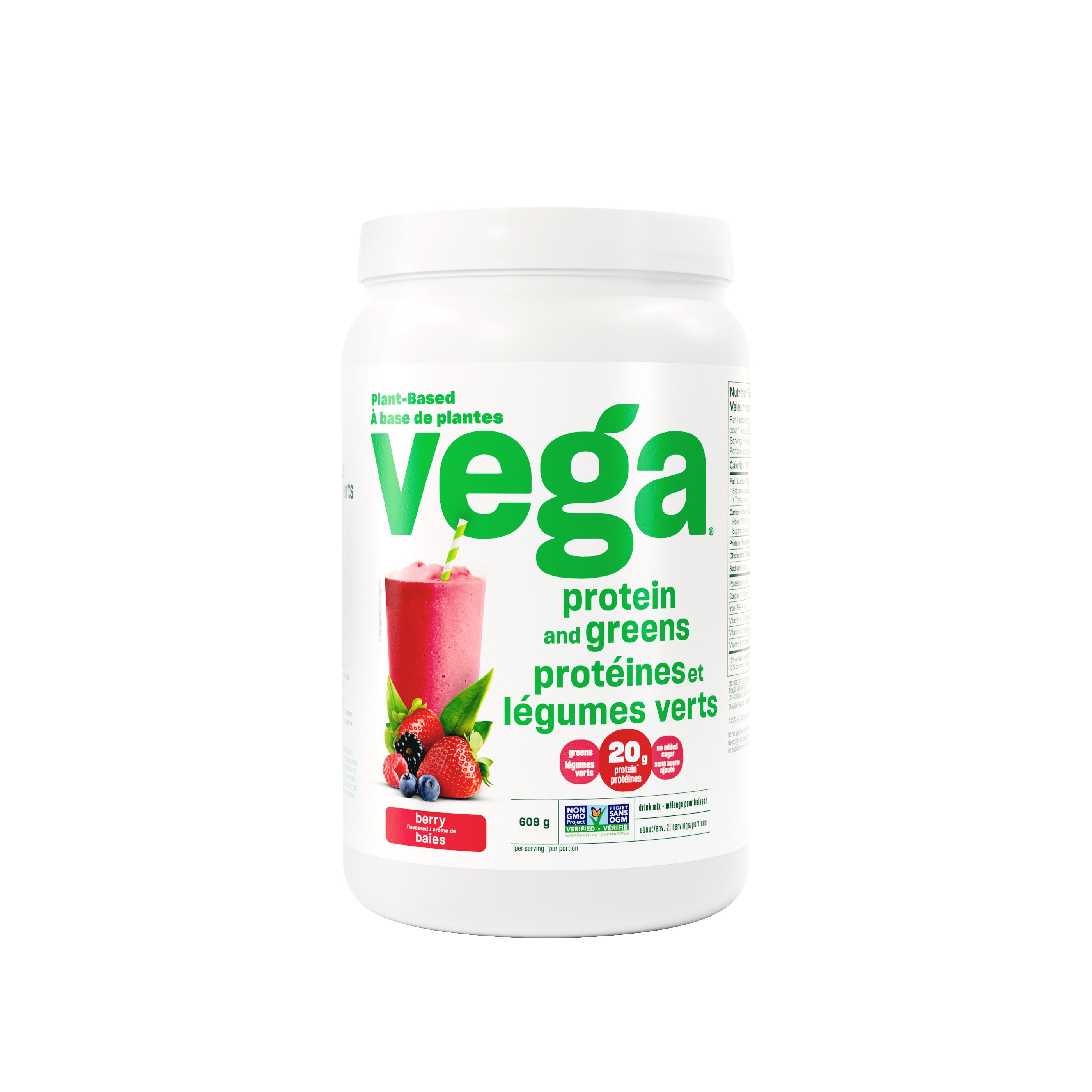 Vega Protein & Greens - Berry (609g) - Lifestyle Markets