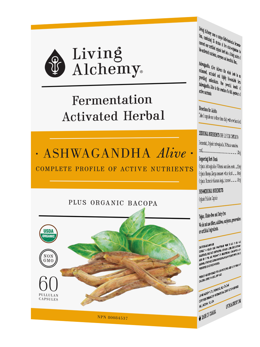 Living Alchemy Ashwagandha Alive (60 vcaps) - Lifestyle Markets