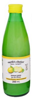 Earth's Choice Organic Lemon Juice (250ml) - Lifestyle Markets