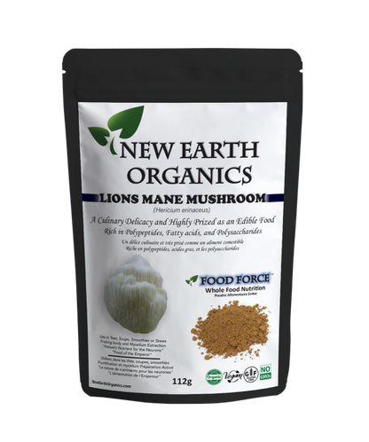 New Earth Organics Lions Mane Mushroom (112g) - Lifestyle Markets