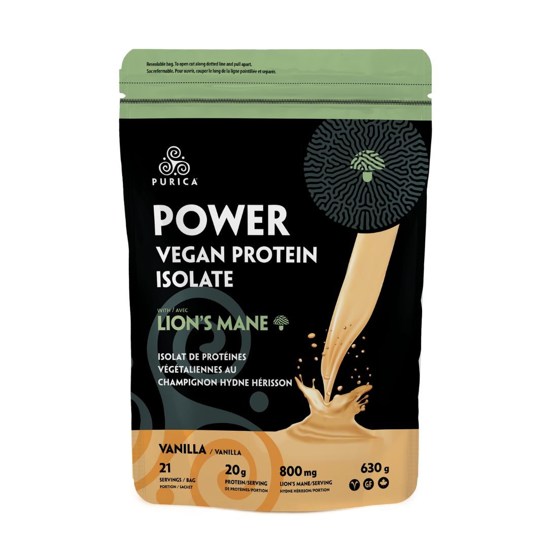 Purica Power Vegan Protein With Lion's Mane (630g) - Lifestyle Markets