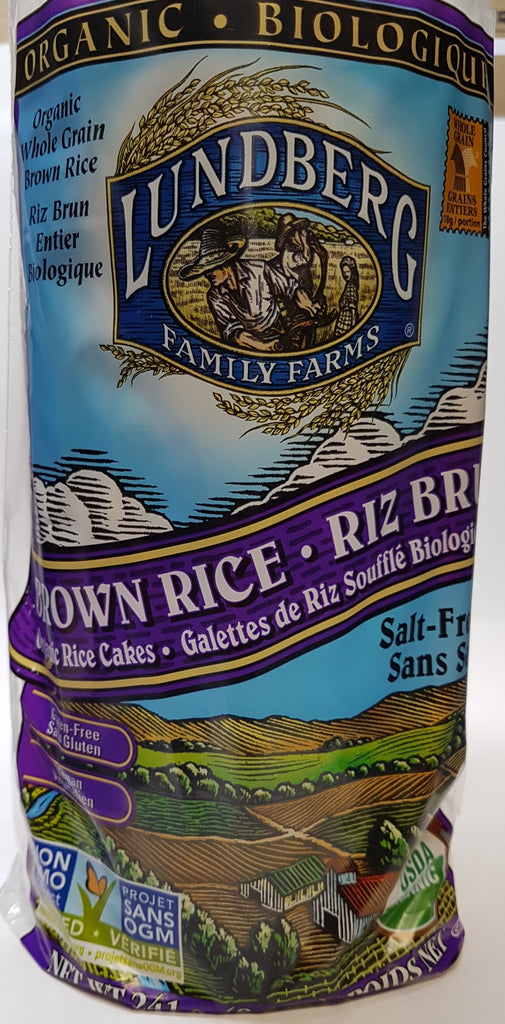 Lundberg Brown Rice Cake - Salt Free (241g) - Lifestyle Markets