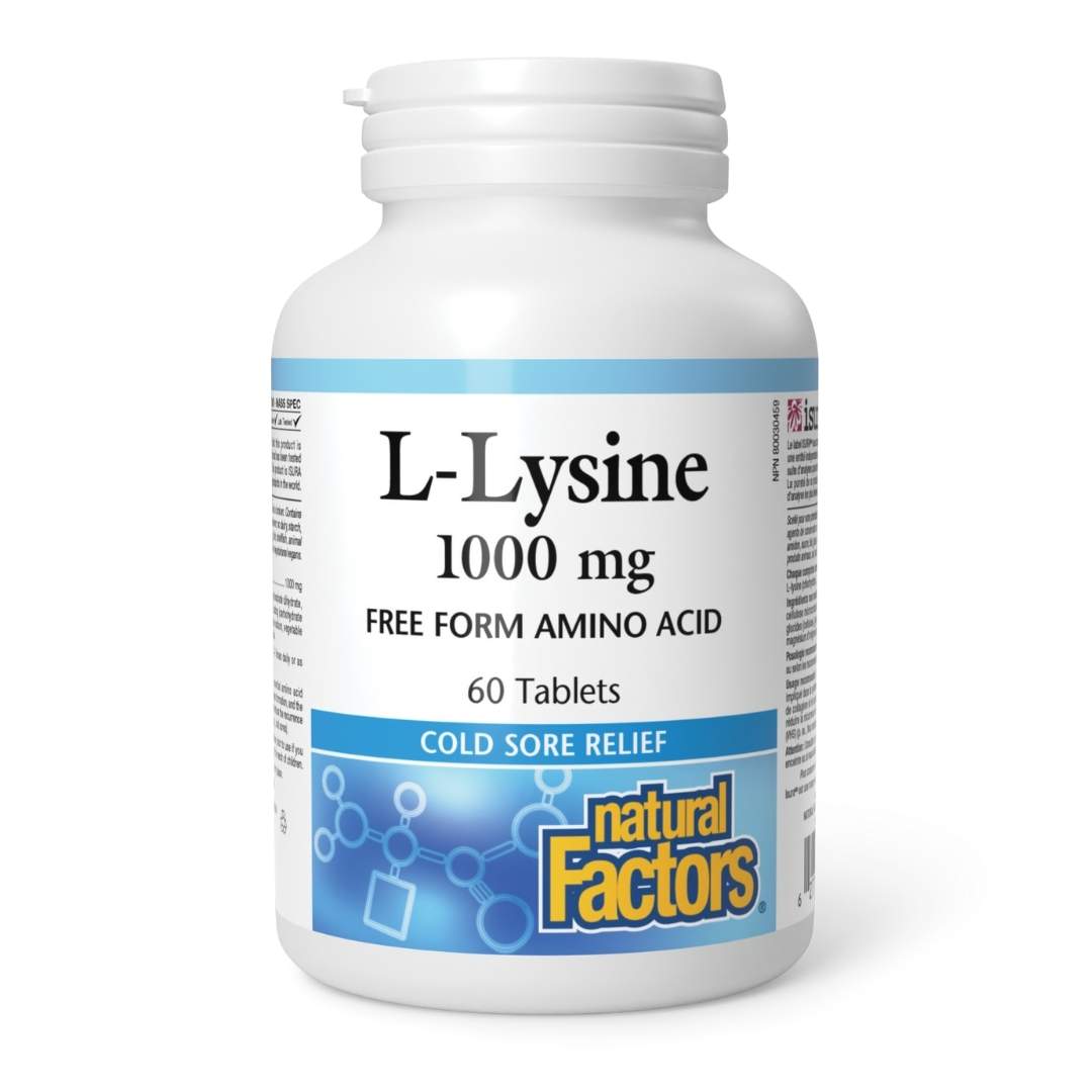 Natural Factors L-Lysine (1000mg) - Lifestyle Markets