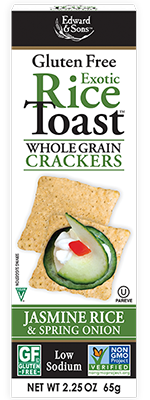 Edward & Sons Exotic Rice Toast - Jasmine Rice & Spring Onion (65g) - Lifestyle Markets