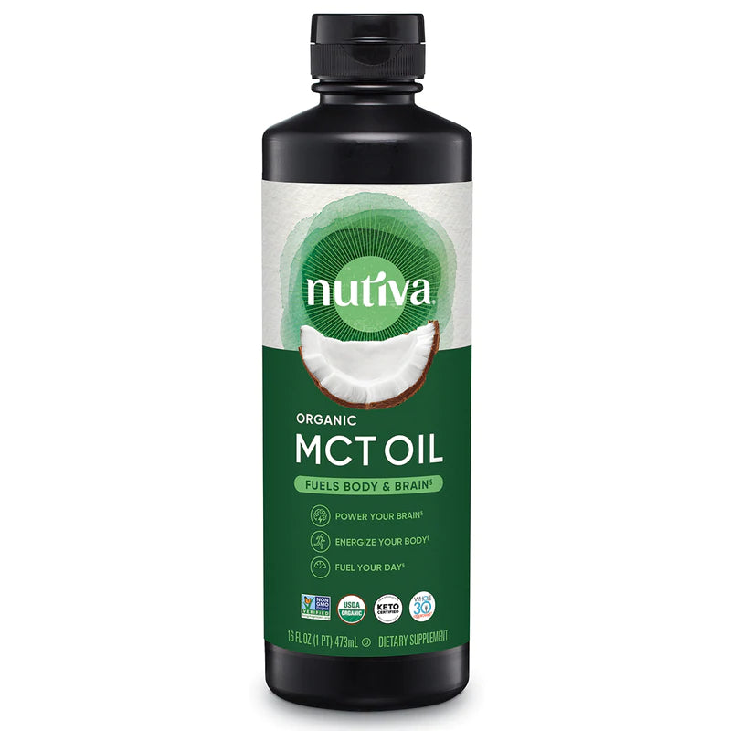 Nutiva Organic MCT Oil - Unflavoured (943ml) - Lifestyle Markets