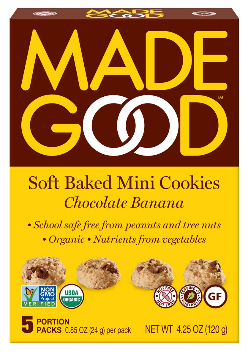 Made Good Banana Chocolate Organic Mini Cookies (5x24g) - Lifestyle Markets