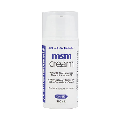 Prairie Naturals MSM Cream (100ml) - Lifestyle Markets