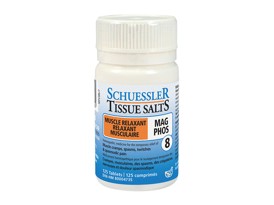 Schuessler Tissue Salts - Muscle Relaxant MAG PHOS 8 (125 Tablets) - Lifestyle Markets