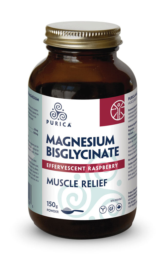 Purica Magnesium Bisglycinate - Raspberry (150g) - Lifestyle Markets