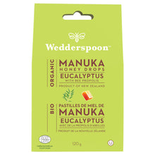 Wedderspoon Organic Manuka Honey Drops - Eucalyptus (120g) - Lifestyle Markets