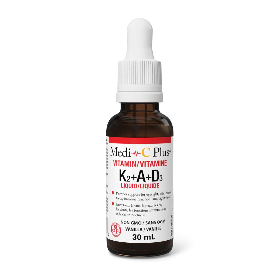Medi-C Plus Vitamin K2 + A + D3 (30ml) - Lifestyle Markets