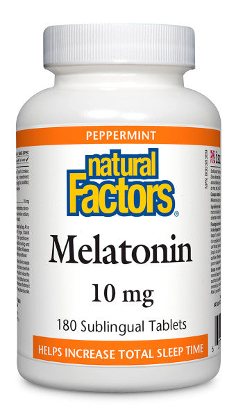 Natural Factors Melatonin (10mg) (180 Sublingual Tablets) - Lifestyle Markets