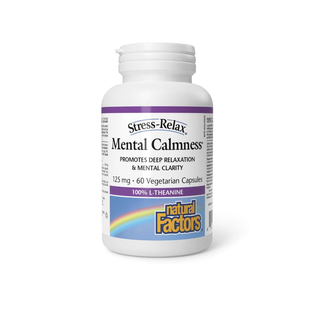 Natural Factors Mental Calmness (L-Theanine 125mg) (60 vcaps) - Lifestyle Markets