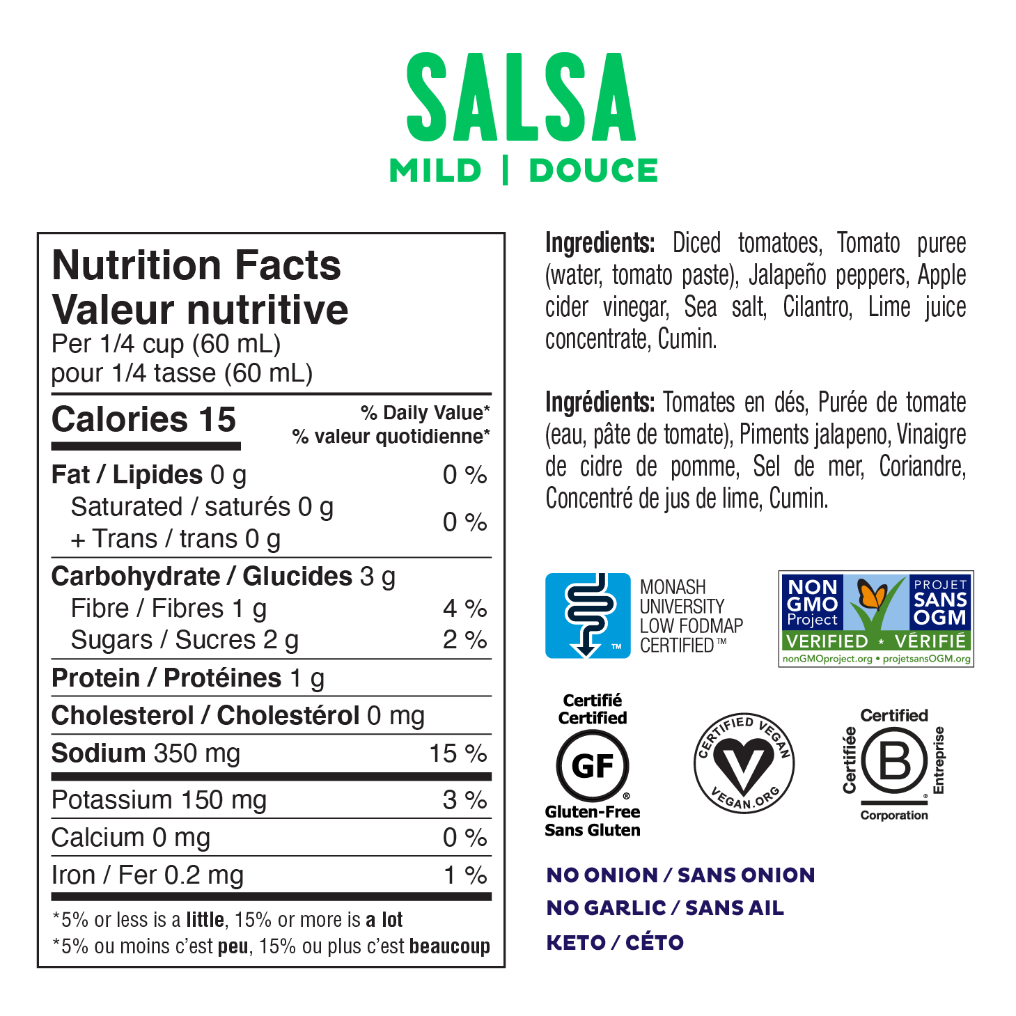 Fody Foods Salsa - Mild (450 ml) - Lifestyle Markets