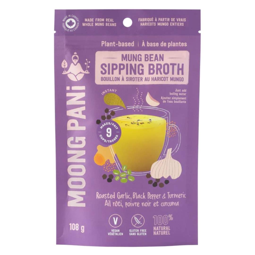 Moong Pani Sipping Broth - Roasted Garlic, Black Pepper & Turmeric (108g) - Lifestyle Markets