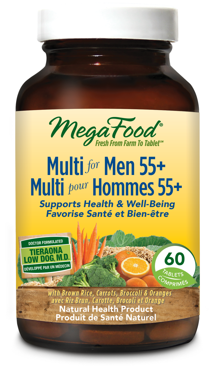 MegaFood Multi for Men 55+ (60 Tablets) - Lifestyle Markets
