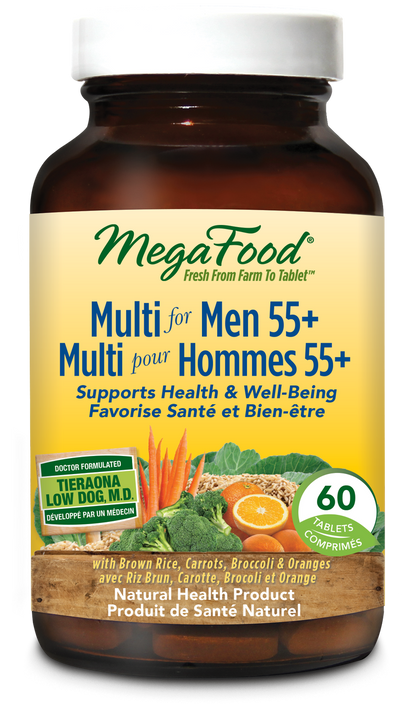 MegaFood Multi for Men 55+ (60 Tablets) - Lifestyle Markets