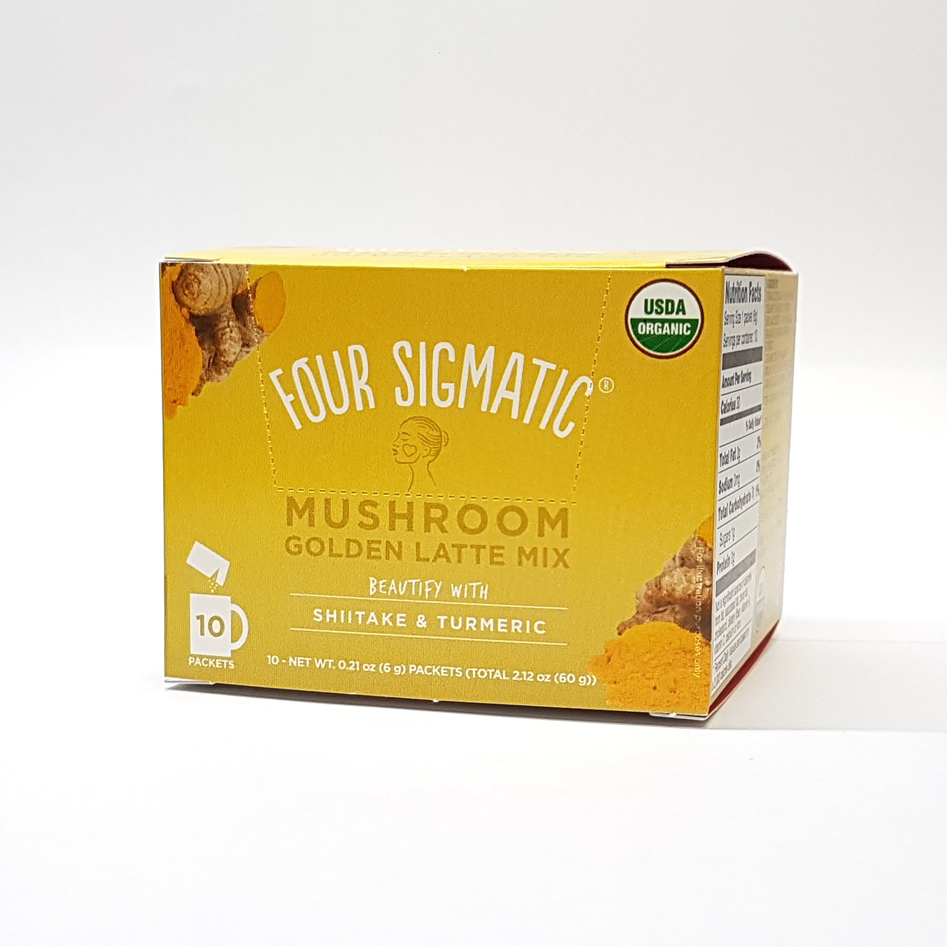 Four Sigmatic Mushroom Golden Latte w/ Shiitake & Turmeric - 10 sachets (25g) - Lifestyle Markets