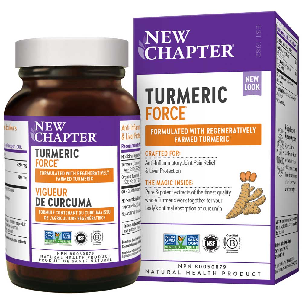 New Chapter Turmeric Force (60 Liquid V-Capsules) - Lifestyle Markets