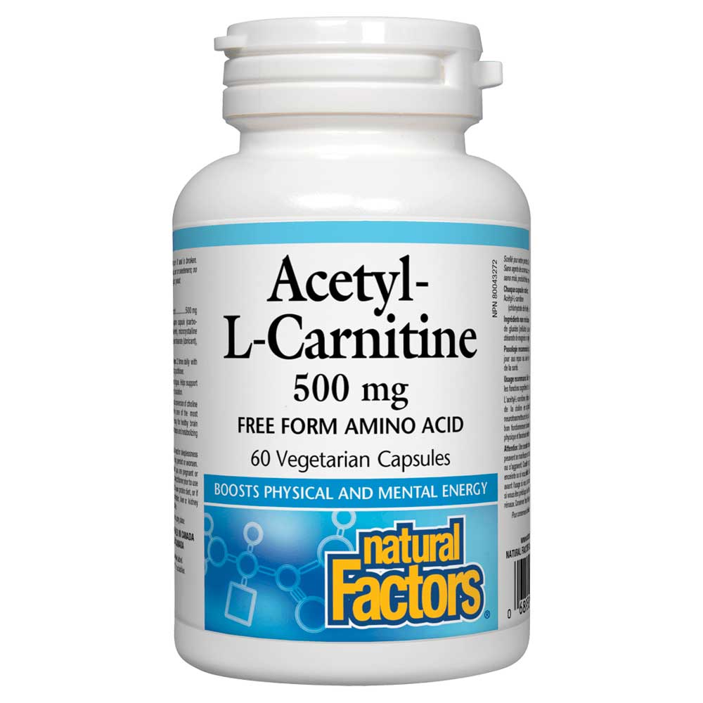 Natural Factors Acetyl-L-Carnitine (60VCaps) - Lifestyle Markets