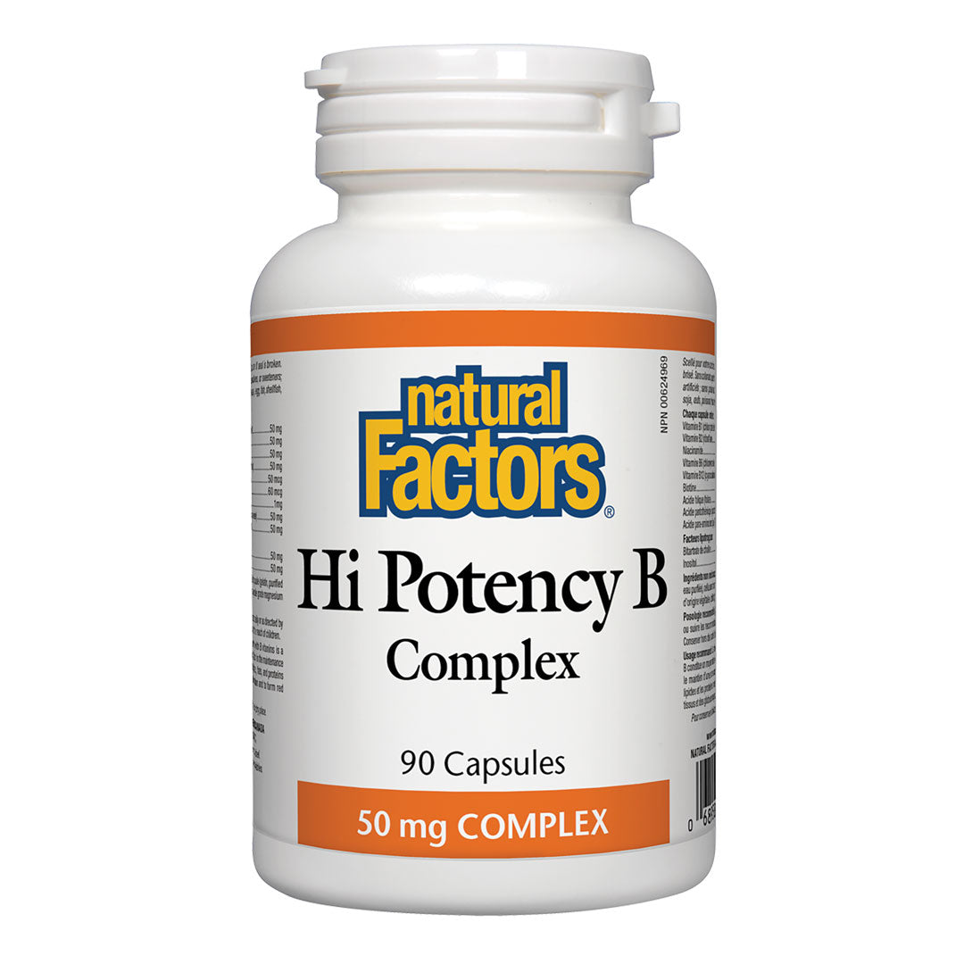 Natural Factors Hi-Potency B-Complex (50 mg) (90 Caps) - Lifestyle Markets