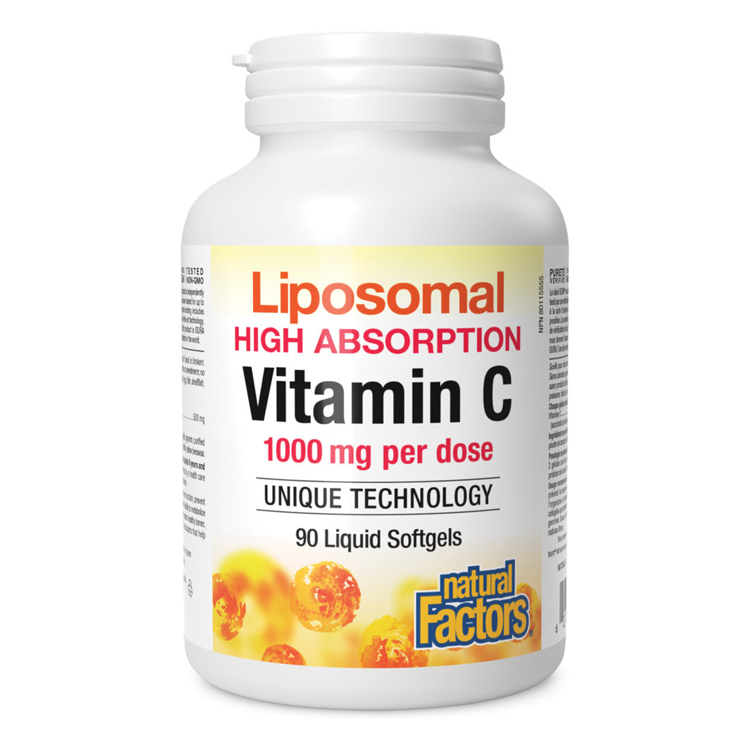 Natural Factors Liposomal Vitamin C (90 sgels) - Lifestyle Markets