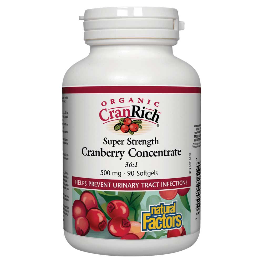 Natural Factors Organic CranRich (90 sgels) - Lifestyle Markets