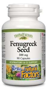 Natural Factors Fenugreek Seed (500mg) (90 Capsules) - Lifestyle Markets