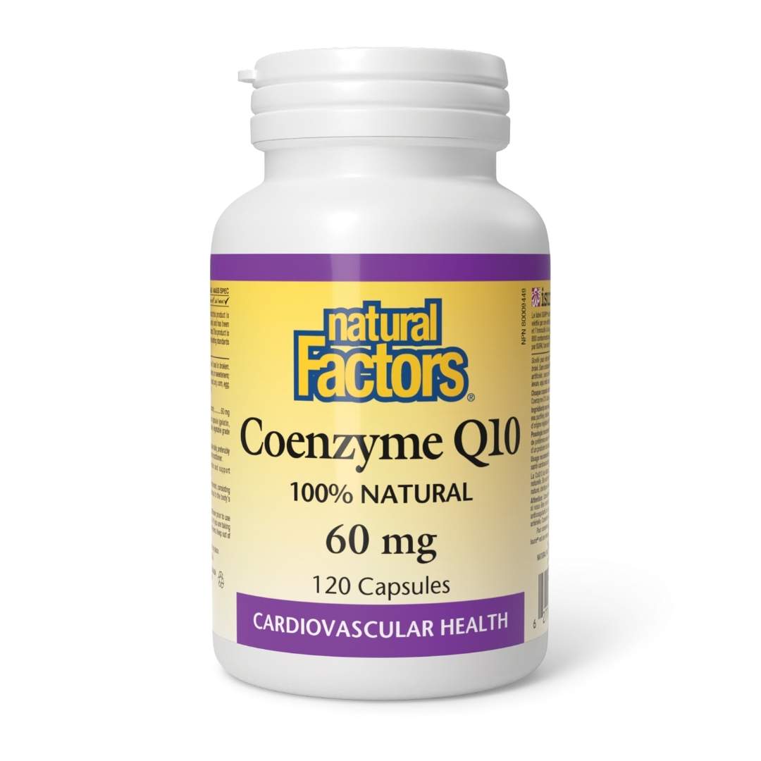 Natural Factors Coenzyme Q10 (60mg) (120 Capsules) - Lifestyle Markets