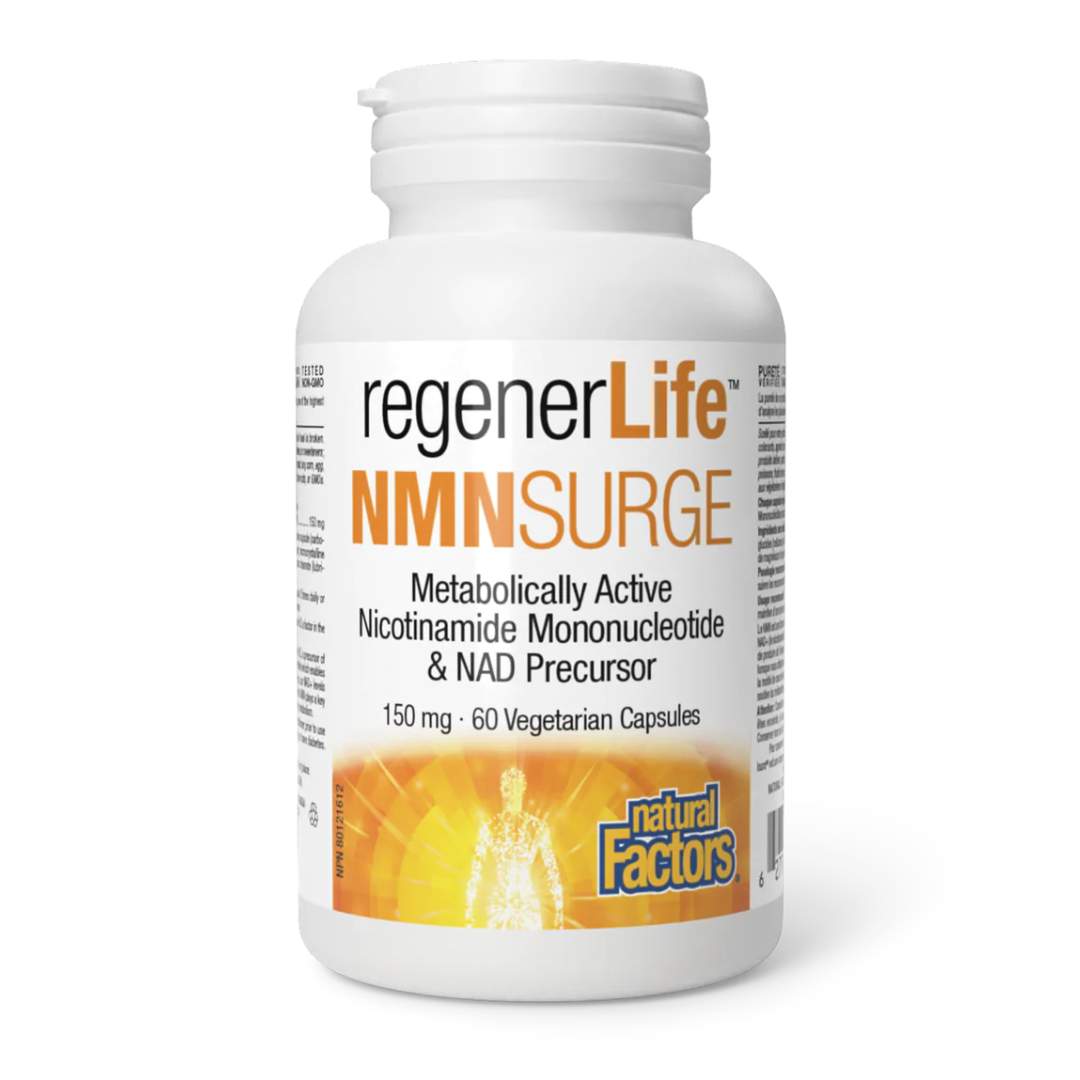 Natural Factors RegenerLife NMN Surge (60VCaps) - Lifestyle Markets