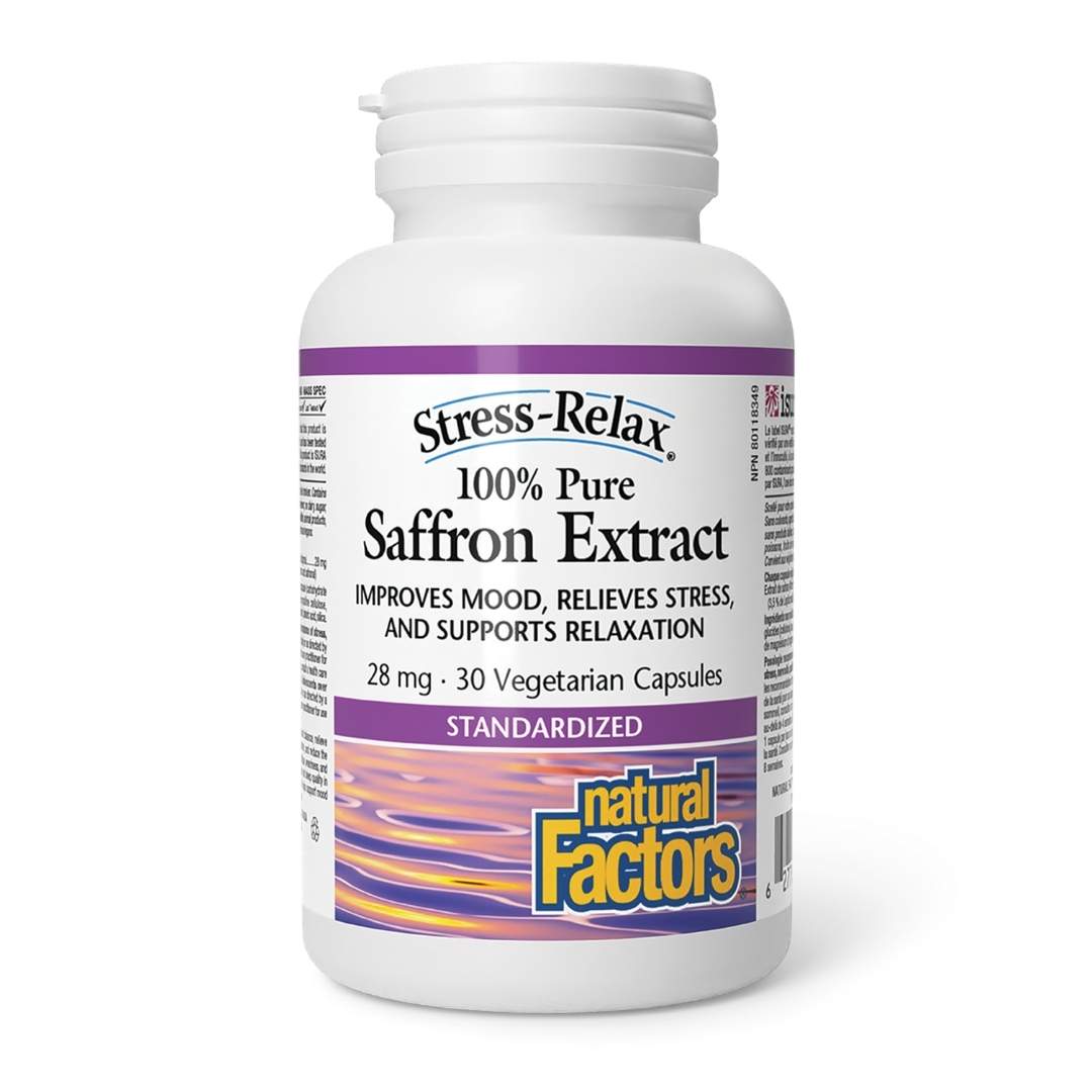Natural Factors Saffron Extract 28mg (30 vcaps) - Lifestyle Markets