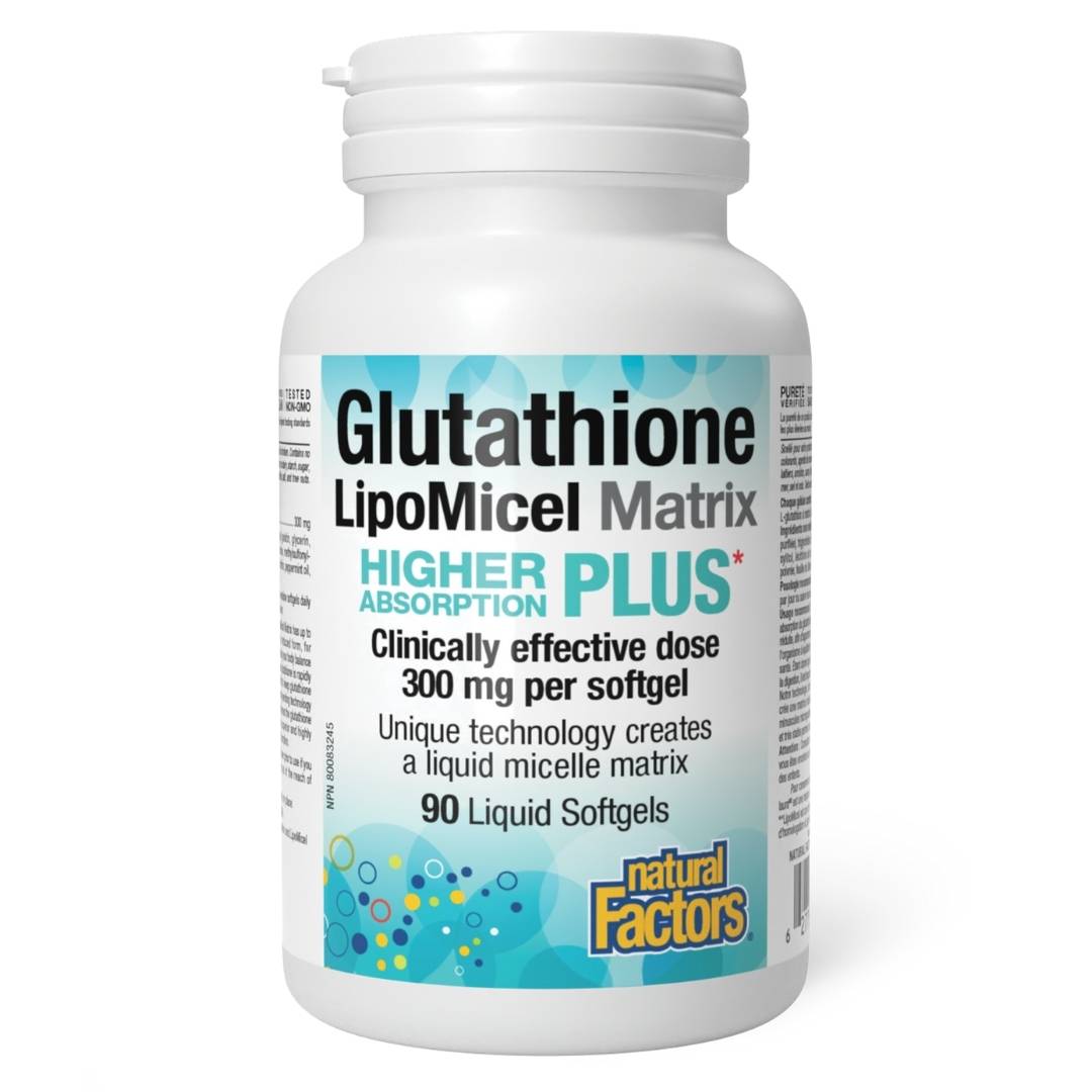 Natural Factors Glutathione LipoMicel 300mg - Lifestyle Markets