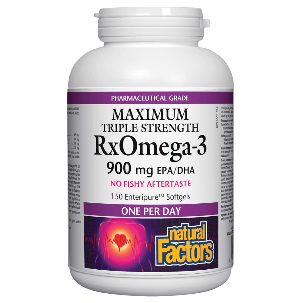 Natural Factors Rx Omega-3 Triple Strength (150 SoftGels) - Lifestyle Markets
